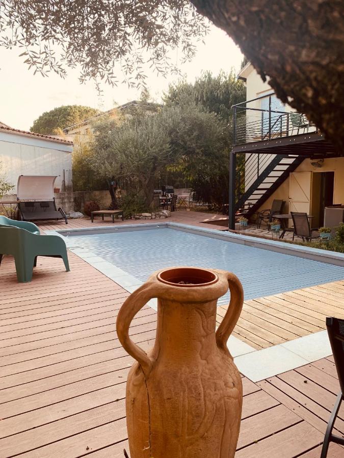 Appartement Independant Avec Jardin Et Acces Piscine ニーム エクステリア 写真